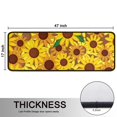 thumbnail image 5 of Kitchen Rugs Sets Of 2,Brown Yellow Sunflower Pattern Anti Fatigue Kitchen Mat Rugs Non Slip Washable,Decorative Kitchen Floor Mats for Kitchen,Sink,Laundry,17"x47"+17"x47", 5 of 5