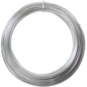 The Beadsmith Anodized Aluminum Wire – 12 Gauge – 39 feet – Silver Color – Bendable Craft Wire Used to Jewelry Making, Wire Wrapping, Sculpting, Floral, Modeling and Other DIY Arts & Crafts