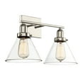 thumbnail image 2 of Drake 2-Light Bathroom Vanity Light in Polished Nickel, 2 of 6