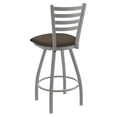 thumbnail image 2 of 410 Jackie 25" Swivel Counter Stool with Anodized Nickel Finish and Canter Earth Seat, 2 of 4