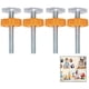 thumbnail image 1 of Puerta de presión de varilla de 4 tornillos para puerta de escalera de presión para bebé, perro, 1 of 5