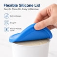 thumbnail image 4 of Premium Ice Cream Containers (2 Pack - 1 Quart Each) Perfect Freezer Storage Tubs Container with Silicone Lids for Ice Cream, Sorbet and Gelato - Blue, 4 of 9