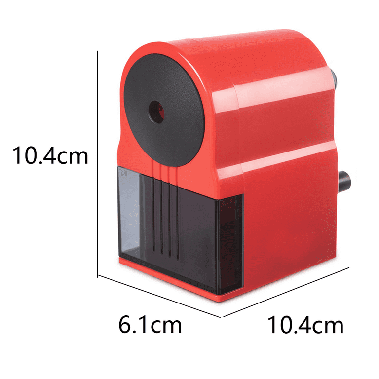 Anller Pencil Sharpener, Hand Crank Manual Sharpener, Pencil Cutter for  Classroom/Office/Home/Kids Gift, Red
