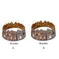 thumbnail image 3 of ziyahi Gingerbread Tree Circle With Snowflake Patterns Christmas Tree Collar Christmas Tree Skirt 26 inches, 3 of 6
