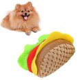 thumbnail image 1 of Flmtop Pet Cats Kitten Hamburger Shape Plush Bite-resistant Scratch Interactive Toy, 1 of 9