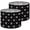 Color 4, variant on Linen Drum Lampshades Red Heart Black Bow Repeating Cream romantic modern 13"x13"x10" Light Shade for Table Lamps Floor Lamp Shades Lampshade Replacement Assembly Required