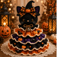 thumbnail image 6 of Halloween Crochet Tabletop Decor DIY Kit – Beginner-Friendly Yarn Craft Set with Pumpkin Bat Accents, Stitch Your Own Spooky Character, Seasonal Home Decoration Gift,Bat, 6 of 8