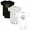 Black/White, variant on Infant Girl Cotton Bodysuits 3pk, Girl Mommy, 12-18 Months