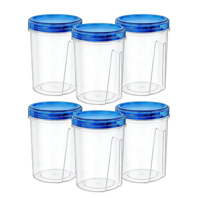 Vwrxbz Plastic Food Storage Container 50oz Multi PC Set Airtight Leak Proof Stackable Microwave Safe