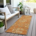 thumbnail image 6 of Addison Rugs Chantille Indoor/Outdoor Traditional Floral Orange Washable Runner Rug, 2'3" x 7'6", 6 of 6