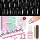 thumbnail image 2 of SAVILAND 500 piezas de puntas de uñas postizas cortas con pegamento para uñas de secado rápido Puntas de uñas postizas Esmalte de gel para uñas a presión Arte de uñas casero DIY, 2 of 4