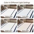thumbnail image 7 of ODIKA Striped Bold Navy Horizontal Bands Awning Centered Panel Sriped for Queen Size Bedroom, Under Bed, Master Suite, Foldable Easy Care, 7 of 7