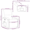 thumbnail image 3 of Sillón Reclinable Eléctrico con Función de Masaje y Levantamiento Casafoyer en Cuero, 3 of 5