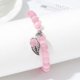 thumbnail image 3 of Pulsera de piedra natural para mujer, cuentas de 0.315 in, pulsera elástica de cristal rosa, pulsera de piedras preciosas, joyería, 3 of 5