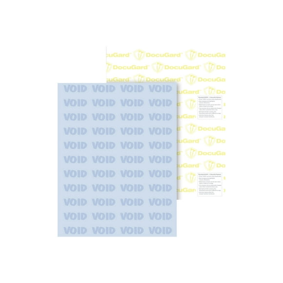 DocuGard Standard Medical - Blue - 8.5 in x 11 in 500 Feuille(S) de Papier de Sécurité