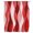 Red, variant on Gray Stripes Sheer Curtains 84 Inch Length, Light Filtering Voile Curtain Panel, Vintage Farmhouse Greyish Ripple Pattern Rod Pocket Drapes Window Treatments for Living Room Bedroom 52"x84"