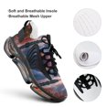 thumbnail image 4 of Sunset Scenery Breathable Sneakers Women Shoes Spring Light Flats Male Lace-up Walking Footwear, 4 of 8