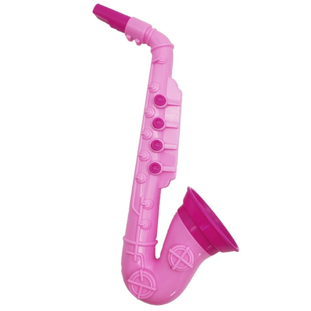 Multifunctional Children Saxophone Plastic Musical Instrument Toys Sounds Toy Early Learning Education Tool for Kids Random Color