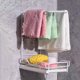 thumbnail image 5 of Escurridor metálico para platos sobre el fregadero con bandeja de desagüe - Organizador de pared para ahorro de espacio en cocina y baño, 5 of 6