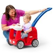 Simplay3 Roll and Stroll Quiet Ride Push Car for Toddlers, Red, White, and Blue