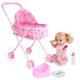 thumbnail image 1 of Cochecito para Muñecas, Carro para Muñecas Plegable y Ligero Rosa con Cesta, Cochecito de Juguete para Niñas de 4 a 6 Años, Juegos de Guardería JM Papelería, 1 of 5