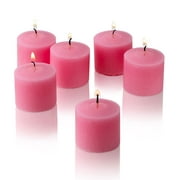 Pink Rose Garden Scented Votive Candles Set of 12 Burn 10 Hours