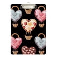 thumbnail image 2 of Hearts Hot Air Balloons Acrylic Clipboards 12 x 9 Inch A4 Size with Low Profile Clip Hanging Clipboard for Classroom School Office, 2 of 8