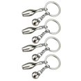 thumbnail image 3 of 4 Pcs Basketball Keychains Boys Novelty Bag Charm Handbag Charms Souvenir Keychain Personalized Baseball Keychain, 3 of 3