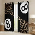 thumbnail image 2 of Castle Fairy Boys Girls Cheetah Print Black Out Curtains,Sport Billiards Curtains Pack of 2 (42x63 Each),Animal Leopard Print Bedroom Curtains,Ultra Soft Home Decor, 2 of 6