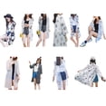 thumbnail image 2 of Cárdigan con bloque de sol para mujer, blusas con estampado de verano con frente abierto y floral de manga larga Speravity FS11577-11, 2 of 7