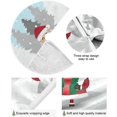 thumbnail image 2 of FMSHPON Santa Claus Xmas Christmas Tree Skirt Stand Mat for Holiday Party Decoration Indoor Outdoor 48 inches, 2 of 6