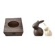 thumbnail image 1 of Elegante juego de caja de pañuelos de madera y estatua de cerámica para baño, coche y hogar. Organizador decorativo con servilletero de con, 1 of 8