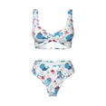 thumbnail image 3 of Honeii Cute Shark Print Women’s Bikini Set,Two Piece Swimsuit Bathing Suits,Stylish High Elasticity Swimwear for Beach and Pool, 3 of 4