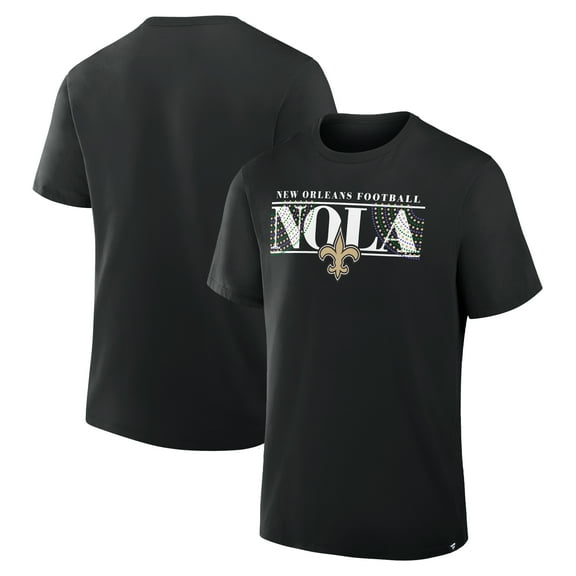 Men's Fanatics Black New Orleans Saints Hometown True Favorite T-Shirt