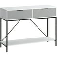 thumbnail image 1 of HOMCOM Console Table with 2 Drawers and Storage Shelf for Entryway Living Room, 1 of 10