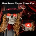 thumbnail image 6 of Gymax 7.2 FT Halloween Animatronic Standing Groom Haunted House Decoration Moving Head, 6 of 7