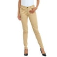 thumbnail image 5 of HDE Women's Mid-Rise Stretchy Denim Slim Fit Skinny Jeans Vanilla XL, 5 of 6