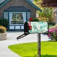 thumbnail image 3 of GZHJMY Summer Tropical Green Banana Palm Leaves Magnetic Mailbox Cover Standard Size Mailbox Wraps MailWraps Post Letter Box Cover Garden Yard 21 x 18 in Home Decor, 3 of 7
