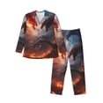 thumbnail image 1 of Balery Fire Sky Dragon Pijama para Hombre de Dos Piezas con Manga Larga, Conjunto de Dormir y Descanso Suave con Bolsillos-X-Large, 1 of 7