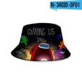 thumbnail image 3 of Sombrero de pescador con estampado de Space Wolf Kill Among Us, sombrero de olla que combina con todo para estudiantes, pesca al aire libre, 3 of 4
