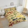 thumbnail image 3 of Retro Airplane Bedding Full Size Vintage Propeller Airplane Bedding Comforter Sets Adults,Colorful Aircrafts Comforter Set Aviation Themed Duvet Insert Grunge Room Decor with 2 Pillow Cases, 3 of 6
