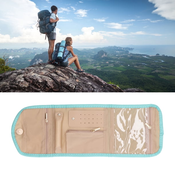 Estuche De Viaje Para Joyas, Regalo De Poliéster Y Algodón, Organizador De Joyas De Viaje Plegable Que Evita Que Se Entrelacen, Suficiente Espacio Para Collares Y Pendientes