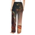 thumbnail image 3 of Goofa Astronaut On Mars A Printed Soft Pajama Pants for Women, Wide Leg Comfy Casual Lounge Yoga Pants-X-Large, 3 of 9