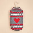 thumbnail image 3 of 1 Piece of Dog Knitted Sweater Dog Heart Sweater Warm Pet Dog Clothes Winter Doggie Outfits for Small Puppy Cat Pets, 3 of 8