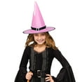 thumbnail image 3 of Hwkond Halloween Witch Hats, Halloween Funny Hat Prom Party Decoration Strappy Hat Witch Hat,Pink, 3 of 3