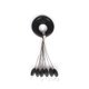 thumbnail image 3 of Tapón de goma 10 piezas tapones de pesca tapón de goma negro espacio de pesca frijoles carpa flotado Abanopi Tapón de goma, 3 of 5