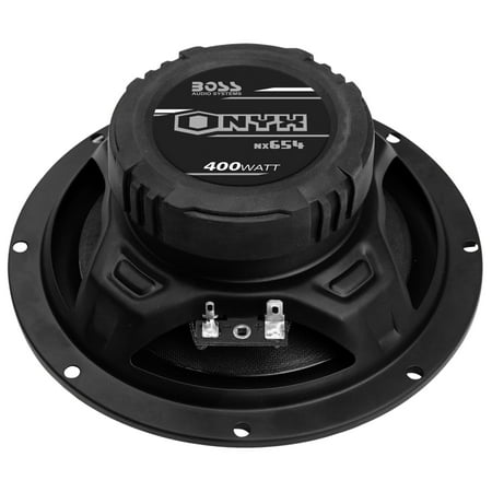 BOSS Audio - Onyx 6-1/2" 4-Way Car Speakers with Poly-Injected Woofer Cones (Pair) - Black and Chrome