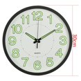 Modern Luminous Quartz Wall Clocks Silent Hanging Glow in Dark Clocks