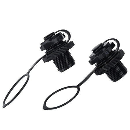 

2Pcs Inflatable Boat Inflatable Boat Spiral Air Plug Air Mattress Kayak Plug Replacement Screw Air For Rubber Dinghy Pool Airbeds Hose Heavy Duty Nozzle Dog Bath Attachment for Garden Hose Water Hose