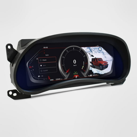 XUENAV 12.3 inch Digital Dash Instrument Cluster for 2011 2012 2013 2014 2015 2016 2017 Jeep Wrangler JK Digital Cluster Instrument Speedometer Replacement